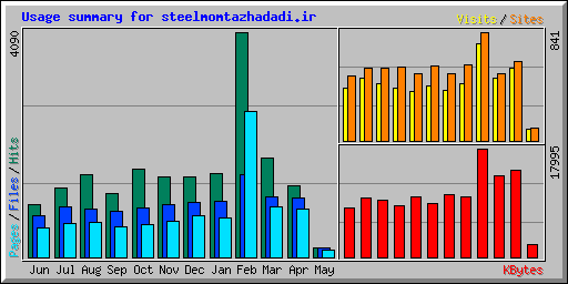 Usage summary for steelmomtazhadadi.ir